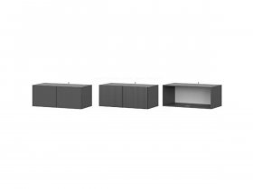 Антресоль АН-100 Эккервуд (меланж) в Кожурле - kozhurla.mebel-nsk.ru | фото