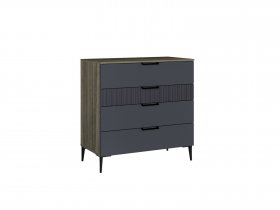 Комод 900 4ящ. Км052.0.001 Борнео (джара темная/хангва) в Кожурле - kozhurla.mebel-nsk.ru | фото