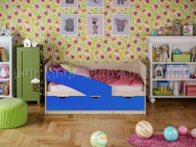 Кровать детская Бабочки 2,0 м в Кожурле - kozhurla.mebel-nsk.ru | фото