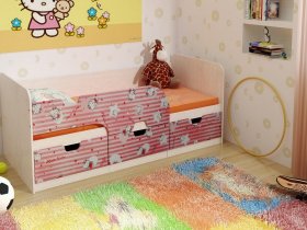Кровать детская с ящиками 1,86 Минима Hello Kitty в Кожурле - kozhurla.mebel-nsk.ru | фото