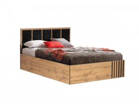 Кровать двуспальная с подъем. мех. 1,6 м Либерти 51.20 в Кожурле - kozhurla.mebel-nsk.ru | фото