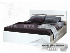 Кровать двуспальная 1,6 м  Наоми КР-11 в Кожурле - kozhurla.mebel-nsk.ru | фото