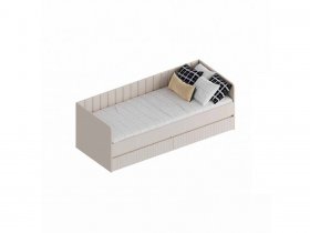 Кровать с ящиками «Тефия» (тефия/софт сантьяго) в Кожурле - kozhurla.mebel-nsk.ru | фото