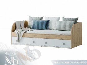 Кровать с ящиками Тренд КР-01 в Кожурле - kozhurla.mebel-nsk.ru | фото