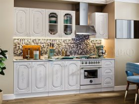 Кухонный гарнитур Лиза-2 (белый) в Кожурле - kozhurla.mebel-nsk.ru | фото