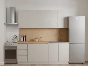 Кухонный гарнитур Мори 2,0 м (сатин) в Кожурле - kozhurla.mebel-nsk.ru | фото