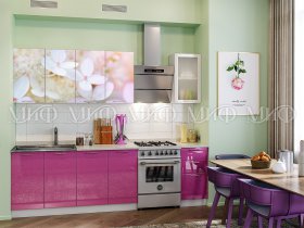 Кухонный гарнитур Вишневый цвет в Кожурле - kozhurla.mebel-nsk.ru | фото