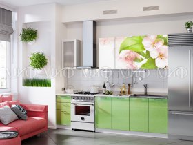 Кухонный гарнитур Яблоневый цвет в Кожурле - kozhurla.mebel-nsk.ru | фото
