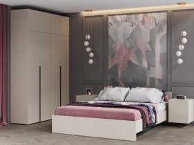 Модульная спальня Айри (кашемир) в Кожурле - kozhurla.mebel-nsk.ru | фото