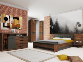 Модульная спальня Глазго в Кожурле - kozhurla.mebel-nsk.ru | фото
