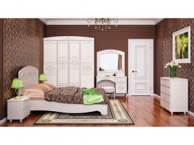 Модульная спальня Каролина в Кожурле - kozhurla.mebel-nsk.ru | фото