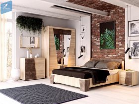 Модульная спальня Санремо в Кожурле - kozhurla.mebel-nsk.ru | фото