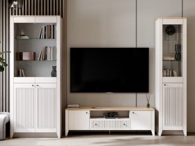 Модульная стенка Валенсия в Кожурле - kozhurla.mebel-nsk.ru | фото