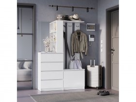 Прихожая Симпл ПР-04 (белый) в Кожурле - kozhurla.mebel-nsk.ru | фото