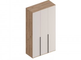Шкаф 3-ств Сицилия (дуб альпийский/тефия) в Кожурле - kozhurla.mebel-nsk.ru | фото