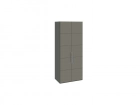 Шкаф для одежды с 2 дверями Наоми (джут/фон серый) СМ-208.07.03 в Кожурле - kozhurla.mebel-nsk.ru | фото