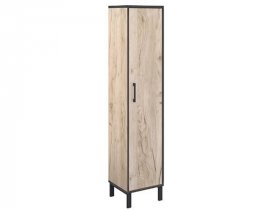 Шкаф-пенал Шк031.0 Гермес лофт (дуб крафт серый) в Кожурле - kozhurla.mebel-nsk.ru | фото