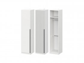 Шкаф ШК-50 Эккервуд (белый) в Кожурле - kozhurla.mebel-nsk.ru | фото