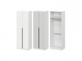 Шкаф ШК-75 Эккервуд (белый) в Кожурле - kozhurla.mebel-nsk.ru | фото