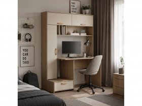 Стол письменный Лайт 03.243  (плэйн/сатин) в Кожурле - kozhurla.mebel-nsk.ru | фото