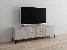 Тумба под ТВ Парус-10 (кашемир/сантьяго софт) в Кожурле - kozhurla.mebel-nsk.ru | фото