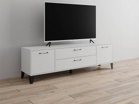 Тумба под ТВ Парус-13 (белый) в Кожурле - kozhurla.mebel-nsk.ru | фото